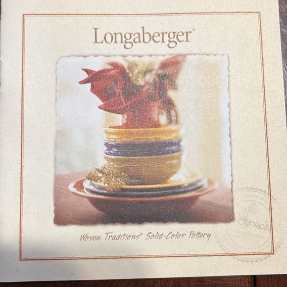 NIB Longaberger Ivy One Pint Salt Crock and Coaster Lid - Picture 5 of 8